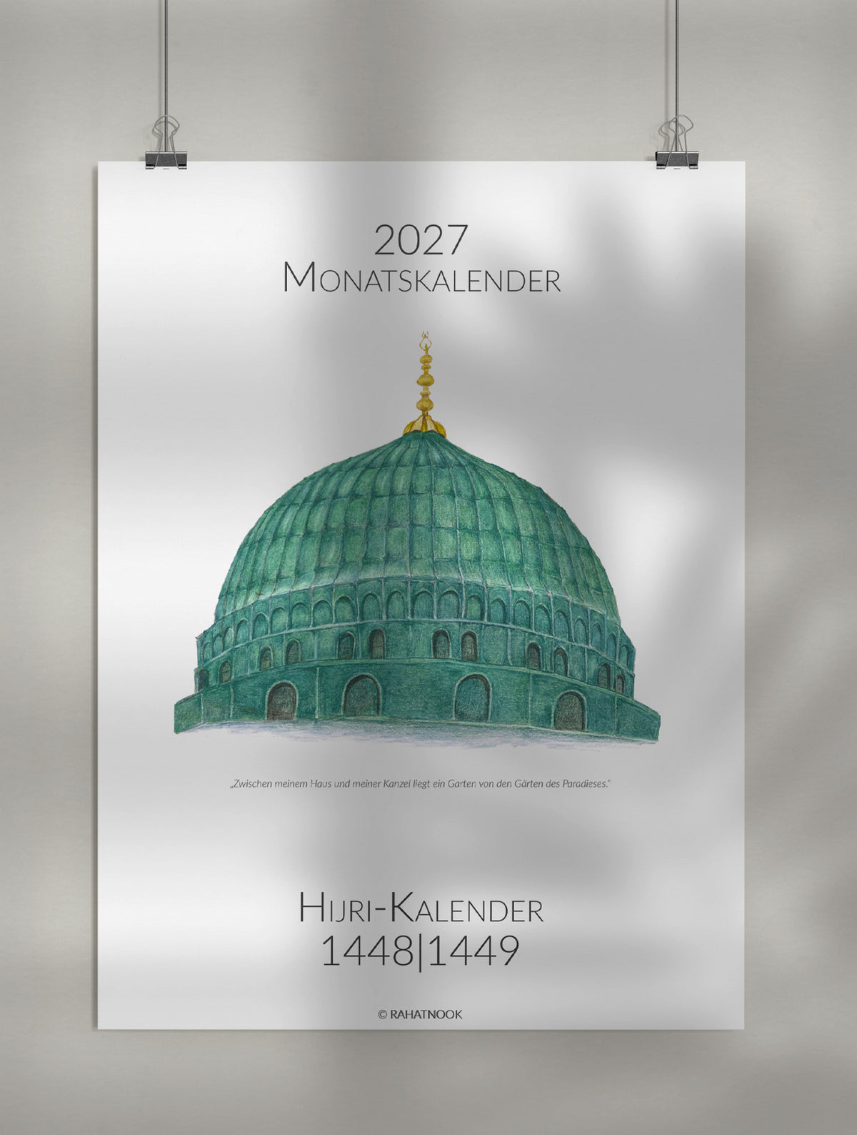 Sonnen- und Hijrikalender - Kalenderjahr 2025 
