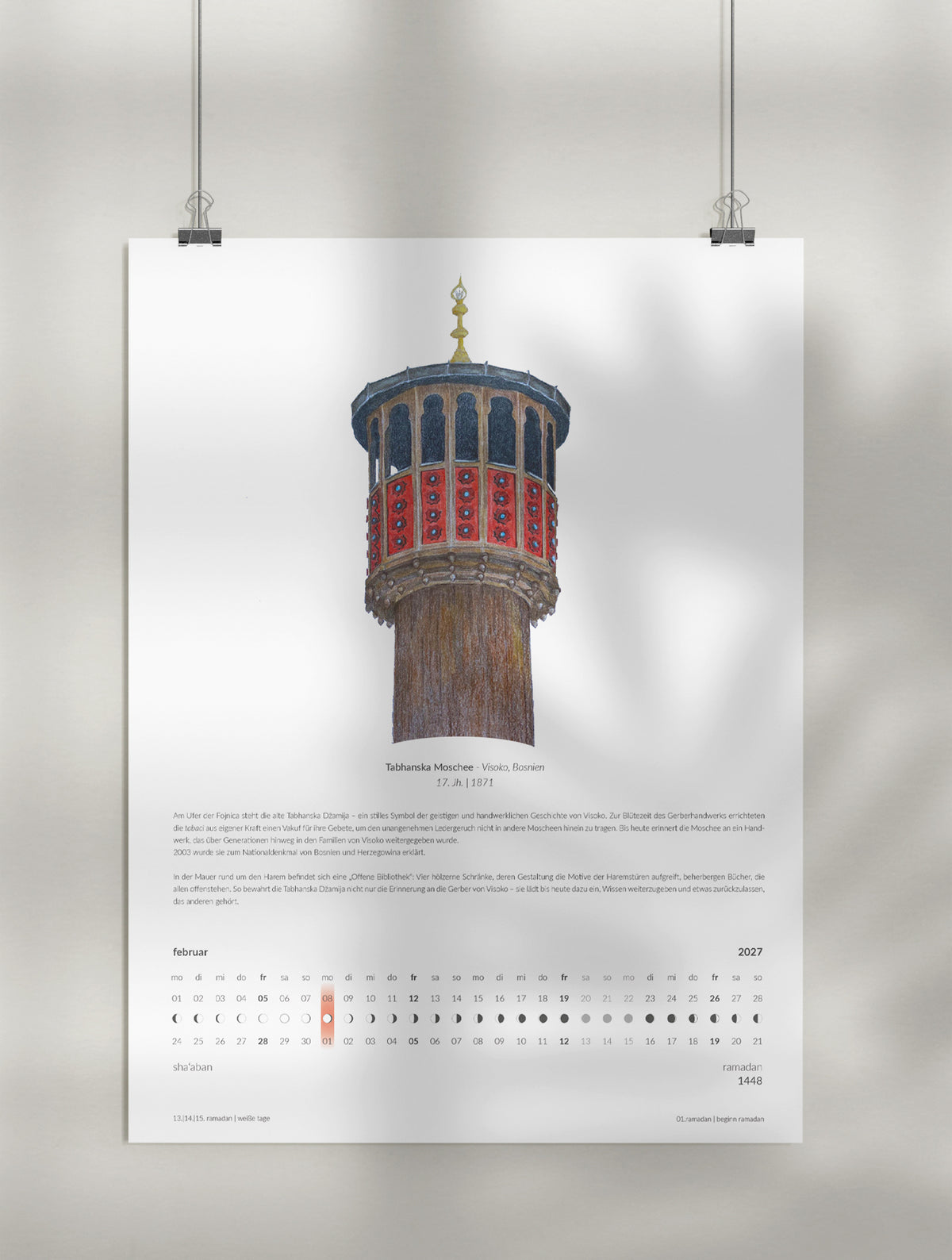 Sonnen- und Hijrikalender - Kalenderjahr 2025 