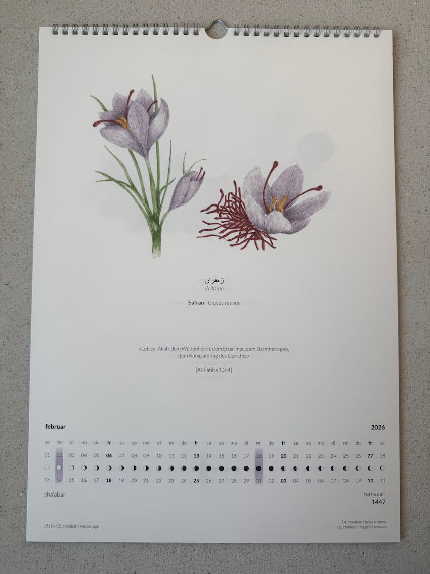(pre order) Sonnen- und Hijrikalender - Calender year 2026