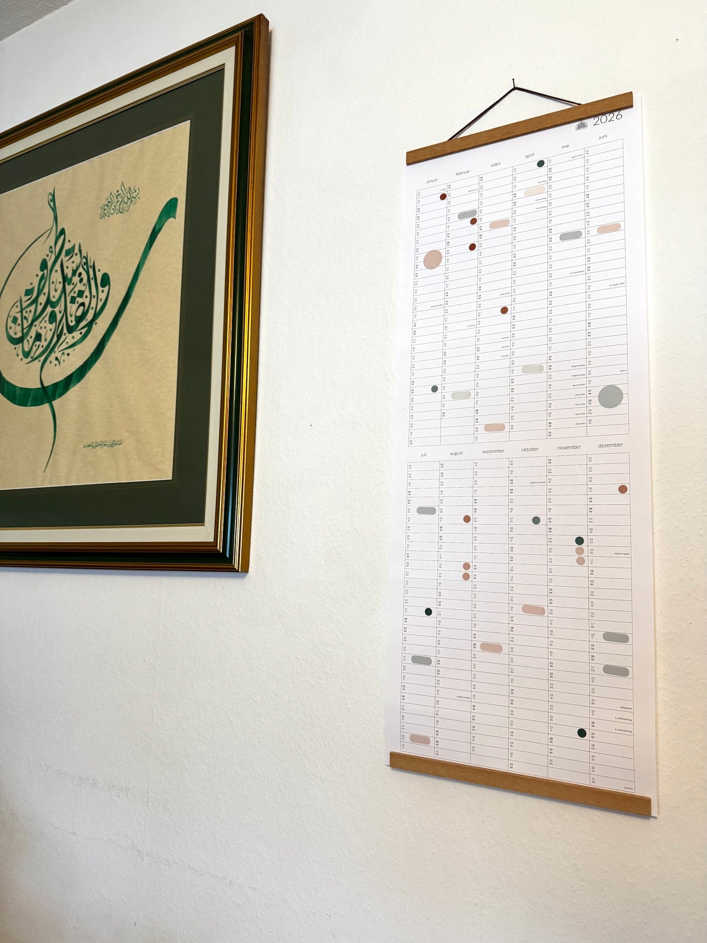 Sonnen- und Hijrikalender - Kalenderjahr 2025 